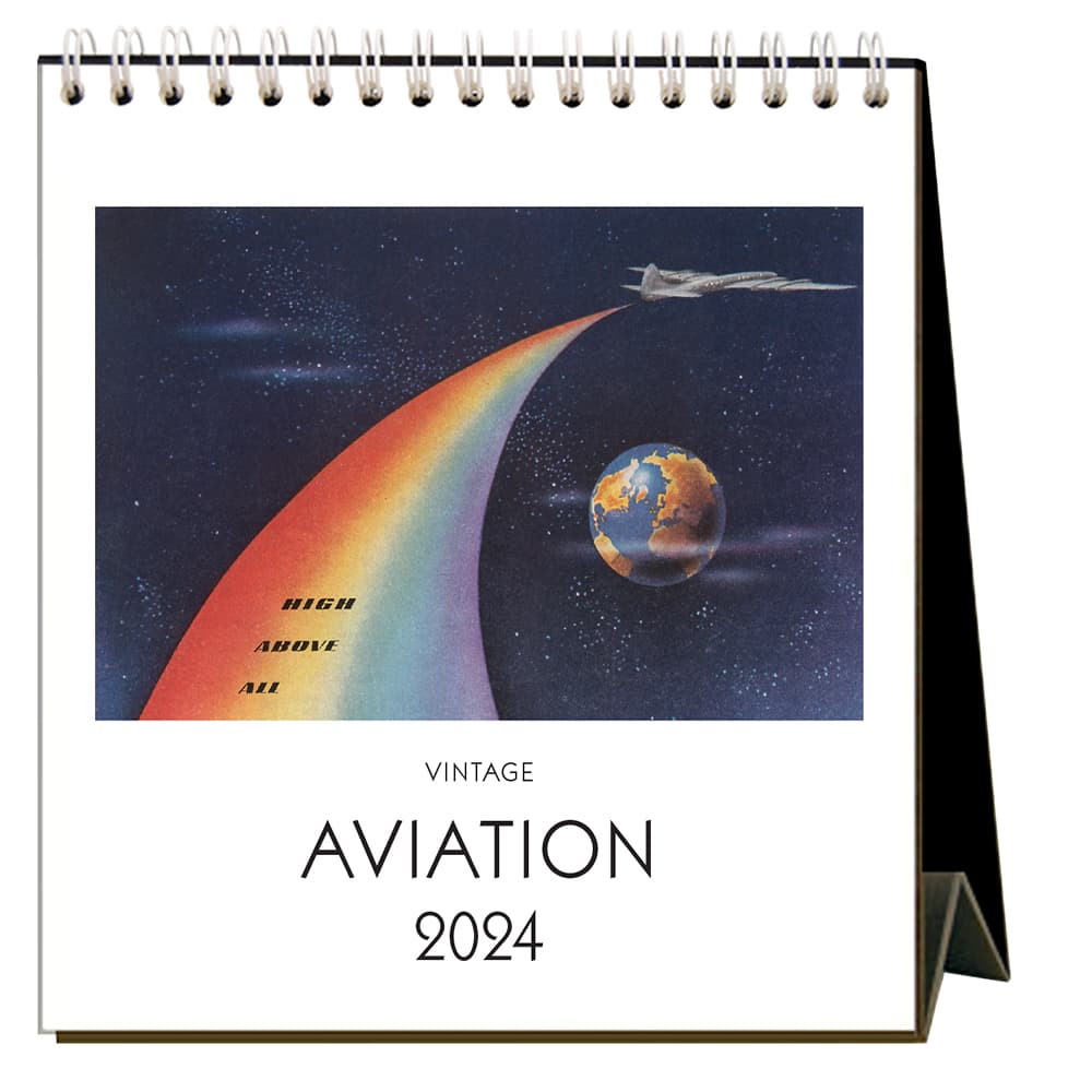 Aviation 2024 Easel Desk Calendar