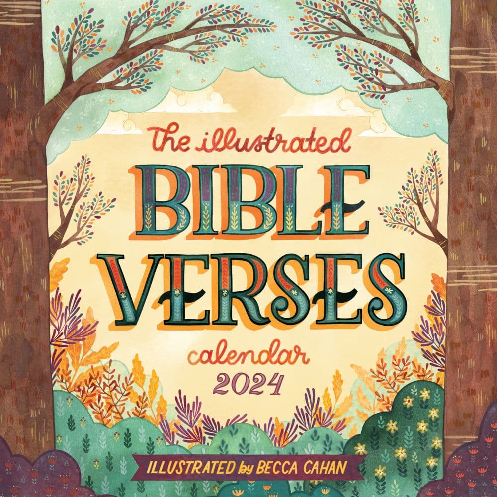 Bible Verses Illustrated 2024 Wall Calendar