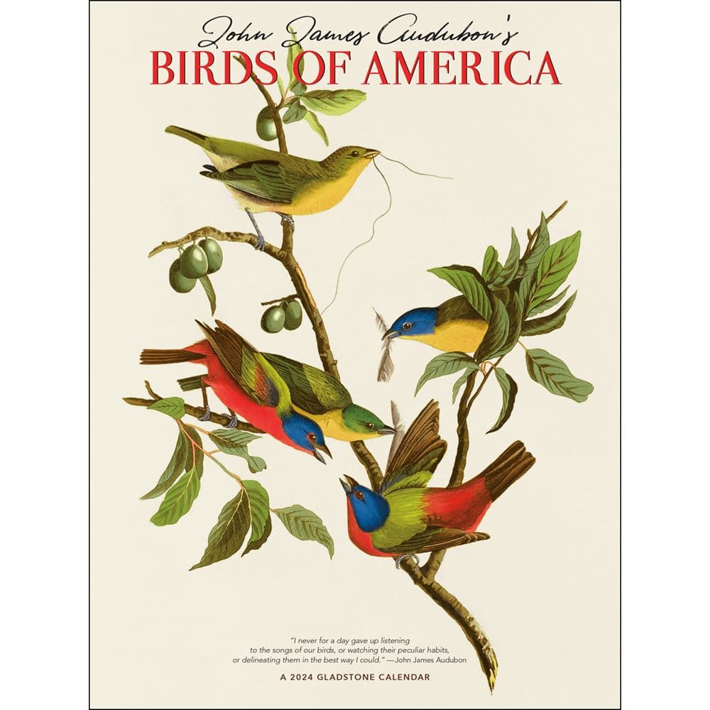 Audubon Birds of America 2024 Wall Calendar