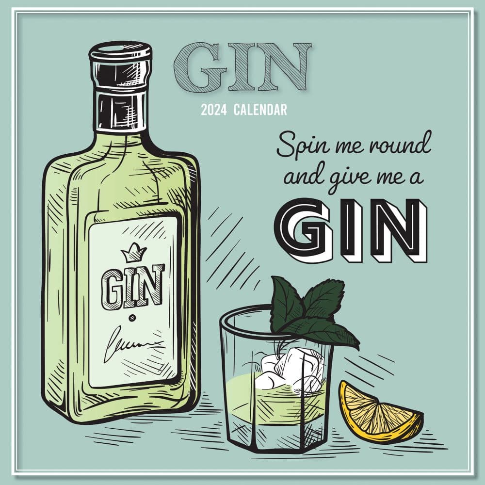 Gin 2024 Wall Calendar