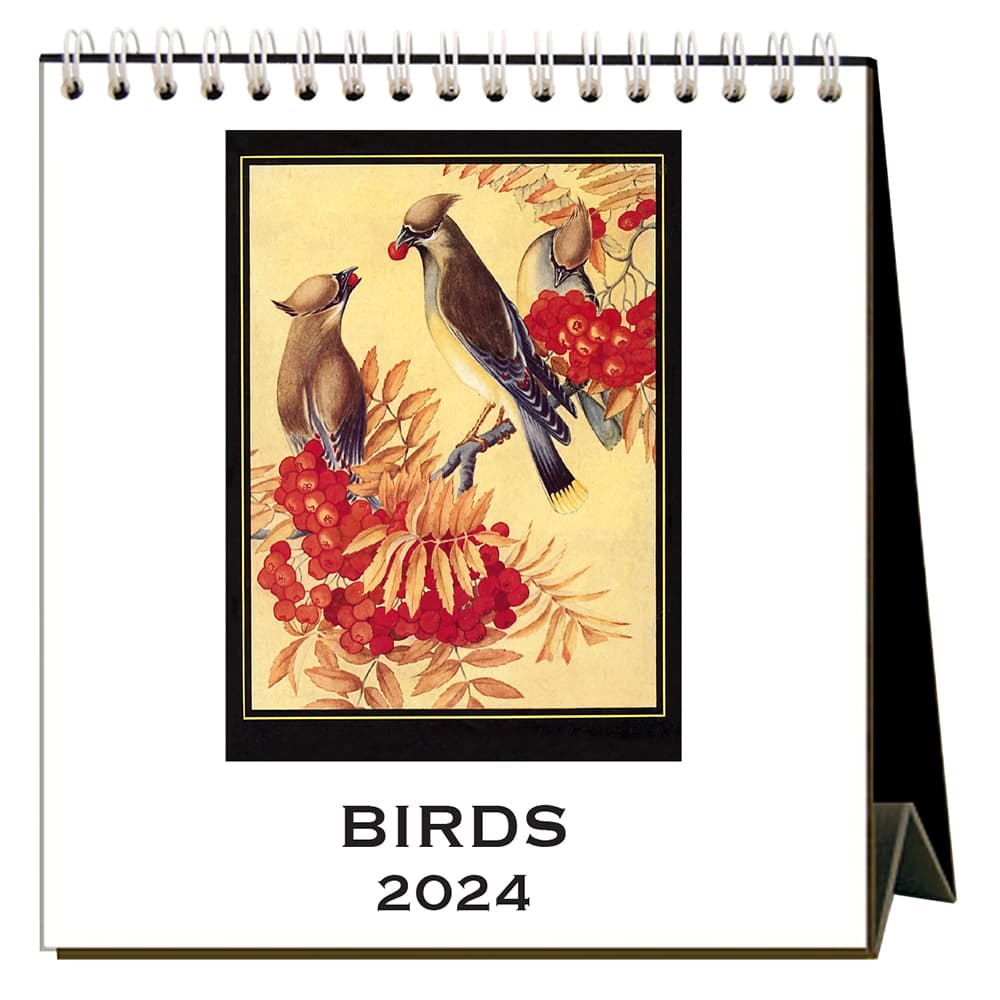 Birds  2024 Easel Desk Calendar