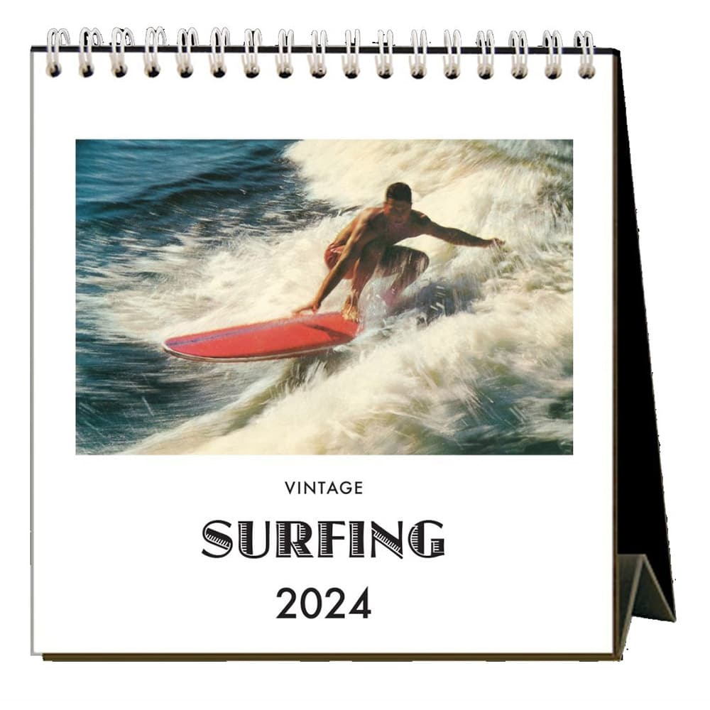 Surfing 2024 Easel Desk Calendar