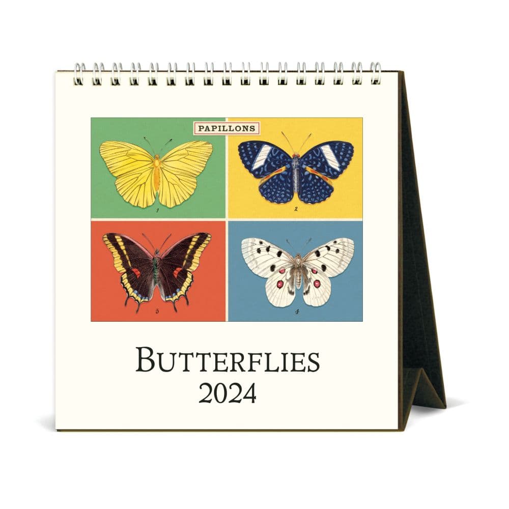 Butterflies 2024 Easel Desk Calendar