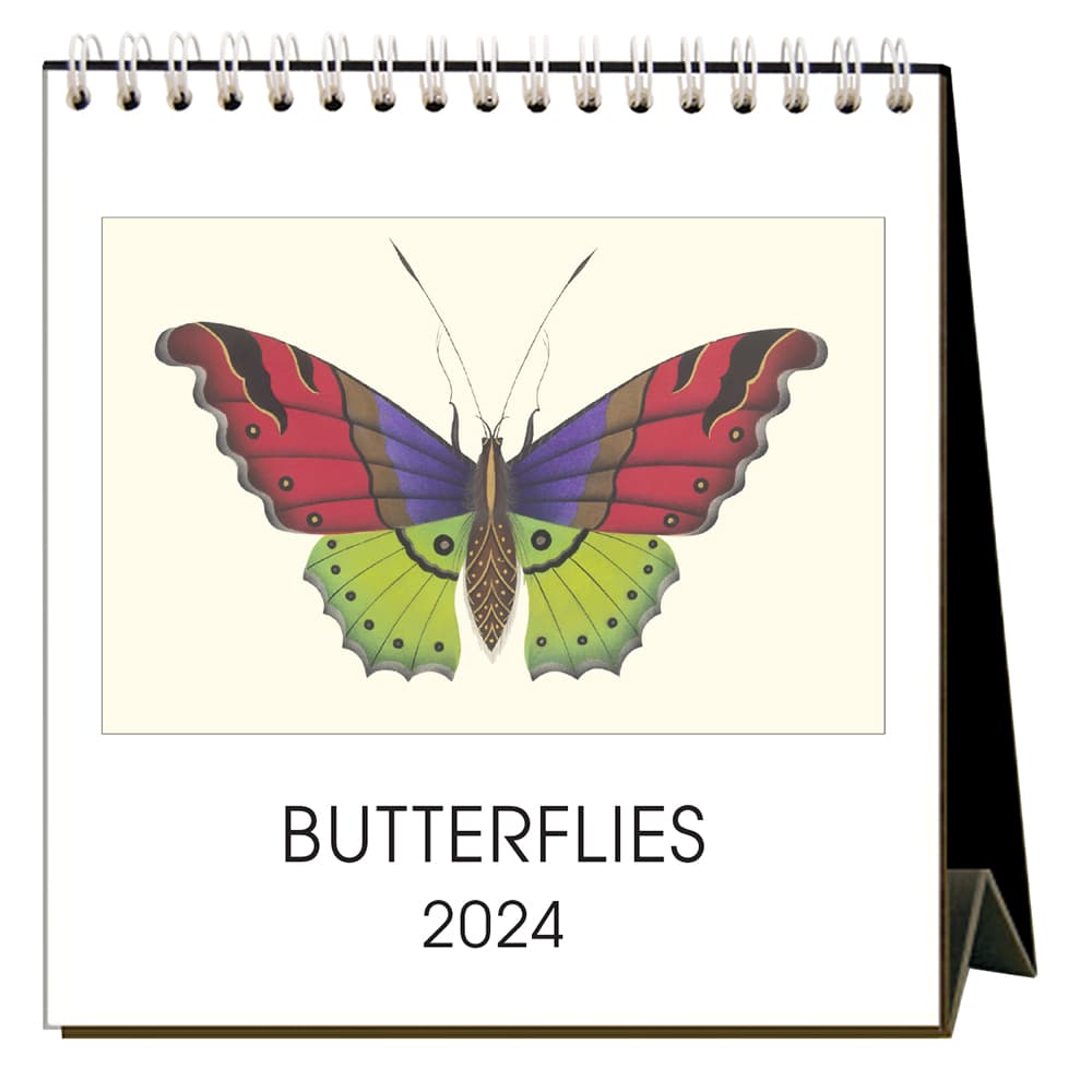 Butterflies 2024 Easel Desk Calendar