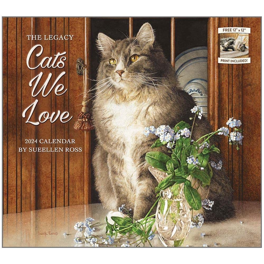 American Cat 2024 Mini Wall Calendar